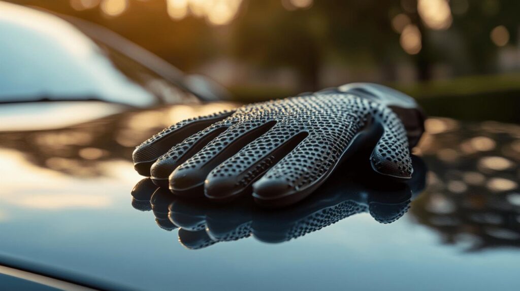 Séchage impeccable garanti avec le Gant pour nettoyage de voiture en caoutchouc – Tech cars – Tech